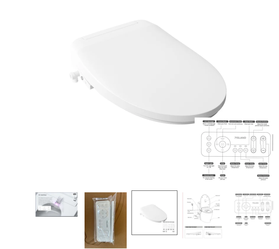 Model 3 SY0101 Smart Bidet Toilet Seat (Elongated)