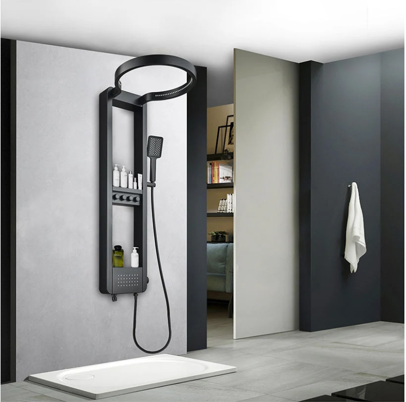 NEW ARRIVAL SP-8117MB Stainless Steel Shower Panel (Matte Black)
